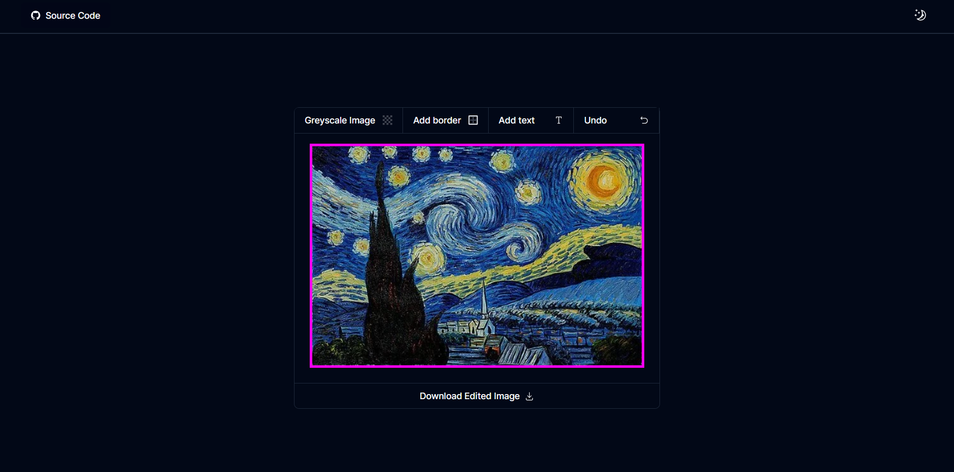 Client-side image editor